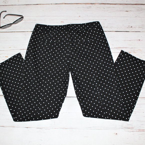 Elle Polka Dot Skinny Ankle Pants - Picture 2 of 13
